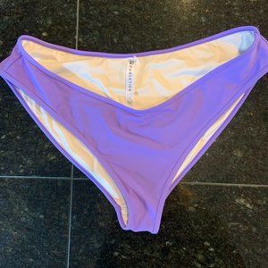 Fabletics Brand New Swim Bottoms Size Large Purple